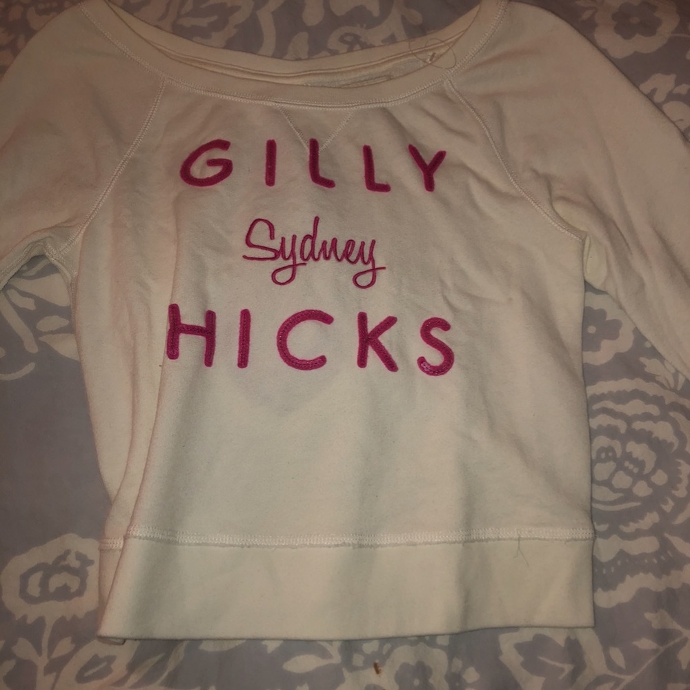 Gilly Hicks Cropped Sweatshirt
